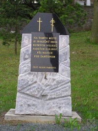 Pomník nad společným hrobem ruských vojáků