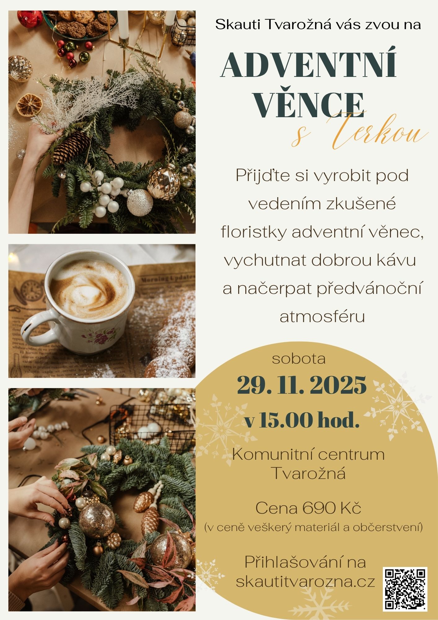 Adventní věnce s Terkou