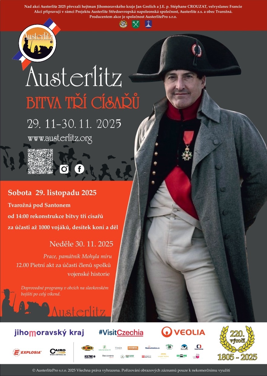 Vzpomínkové akce - 220. výročí bitvy tří císařů
