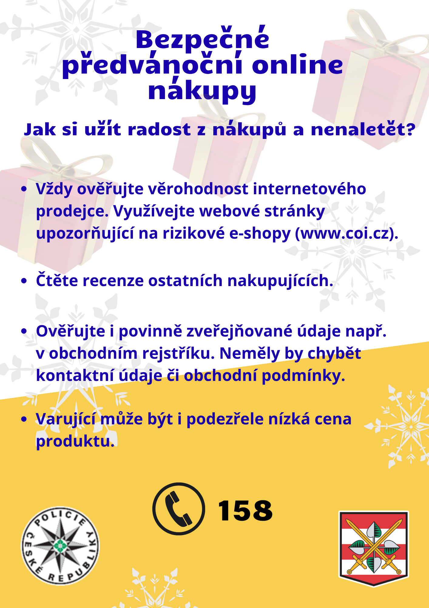 Upozornění policie ČR