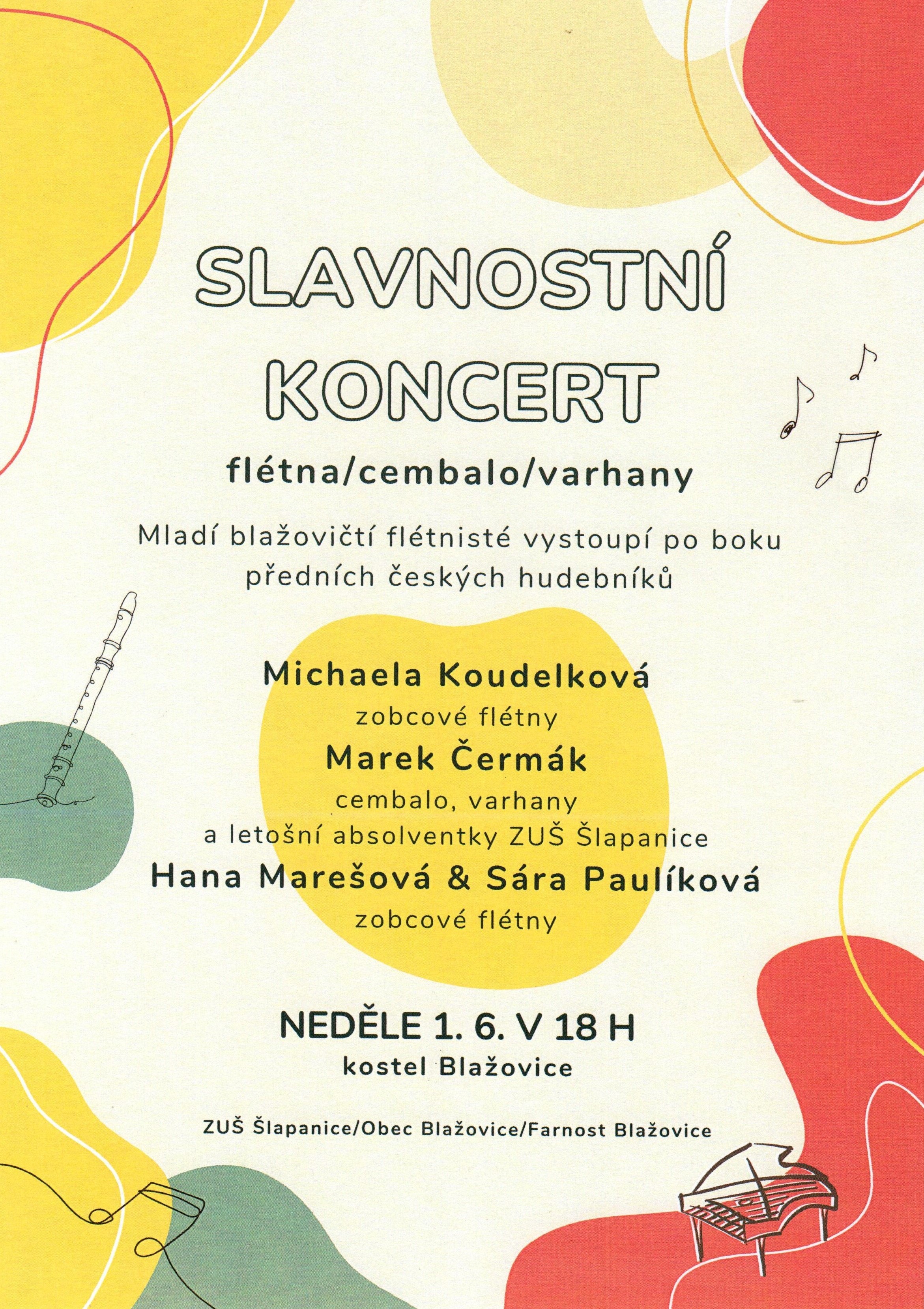 Slavnostní koncert v kostele v Blažovicích