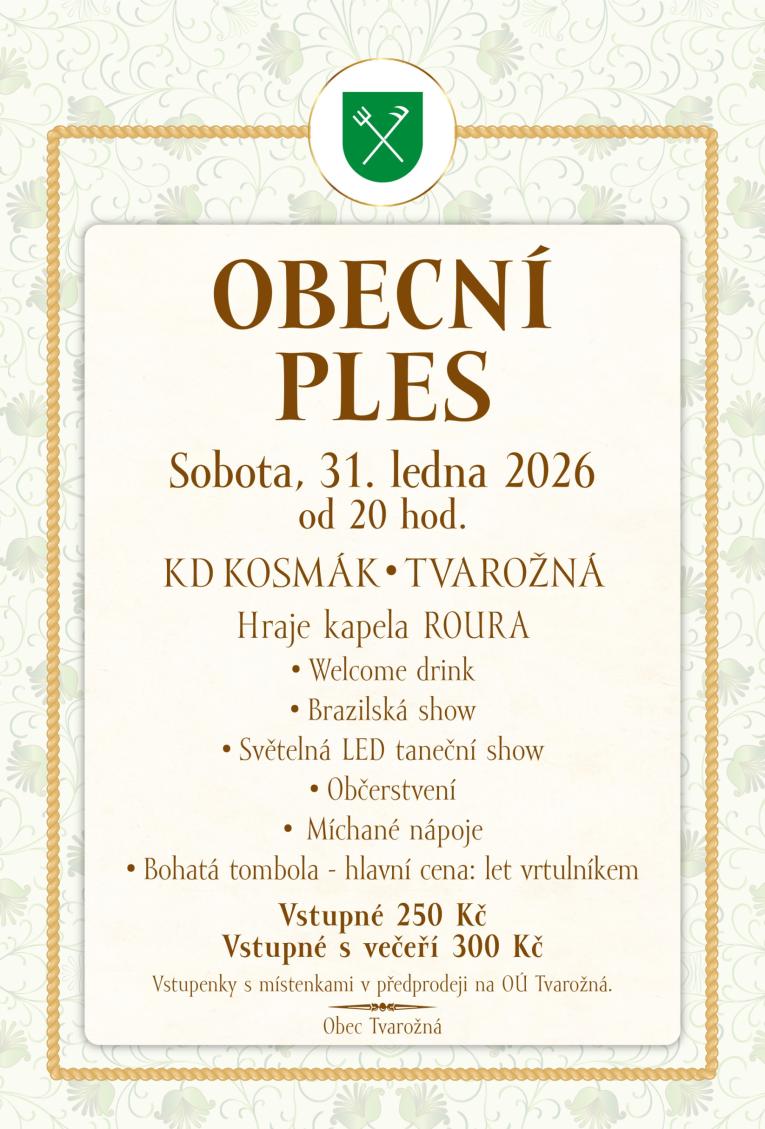 OBECNÍ PLES TVAROŽNÁ