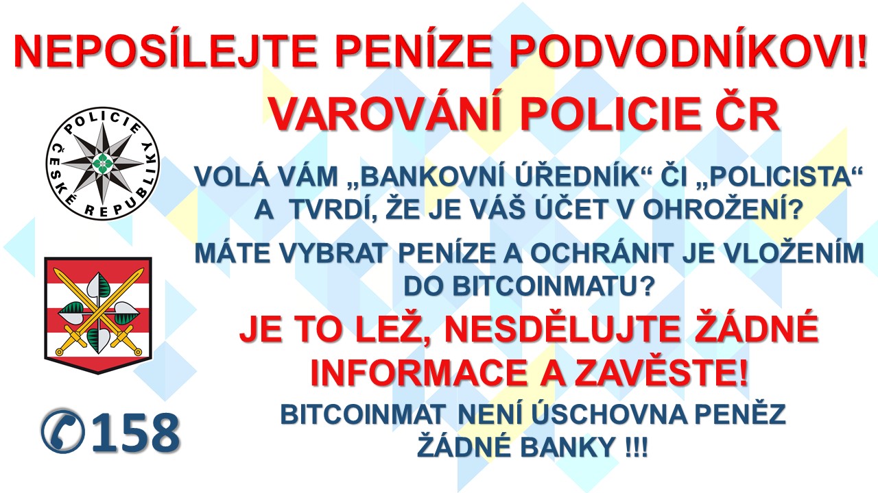 Varování Policie ČR 