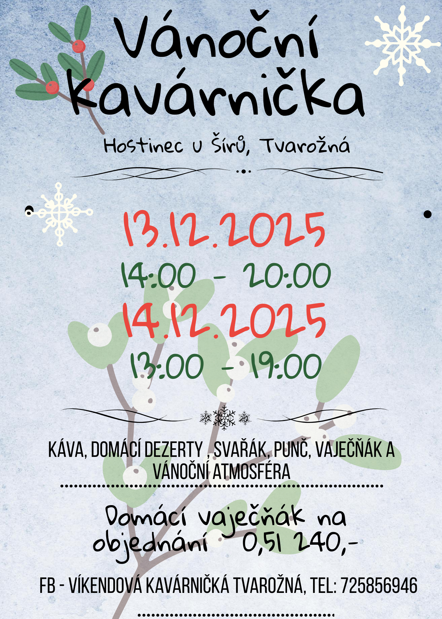 Vánoční kavárnička