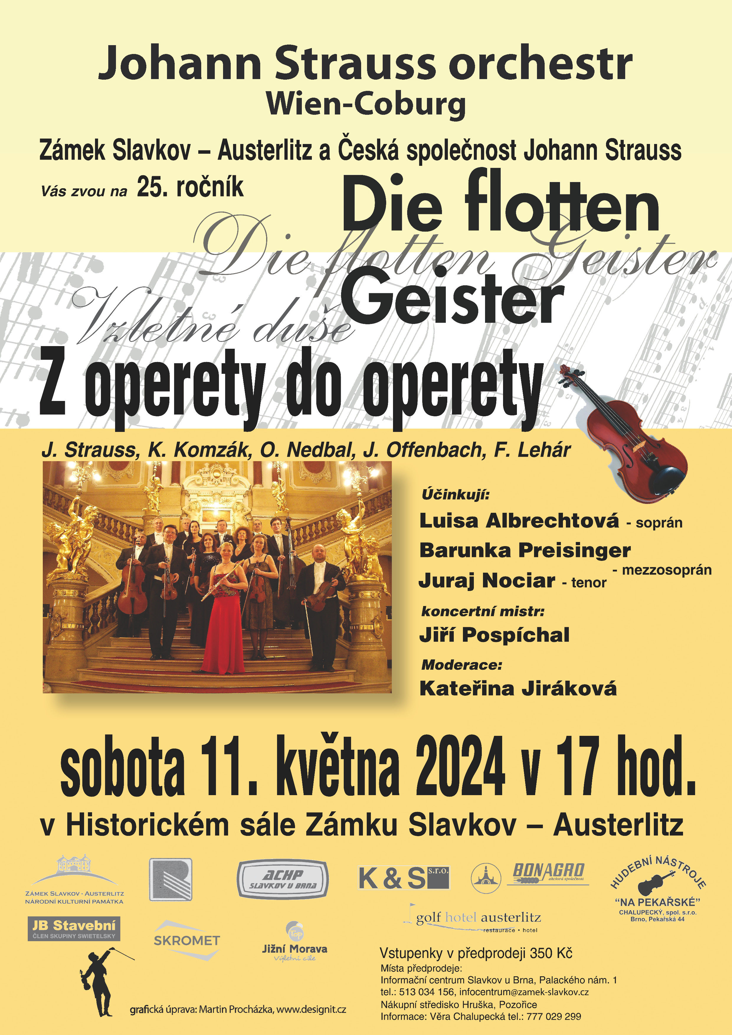 Koncert na zámku  Austerlitz ve Slavkově u Brna.