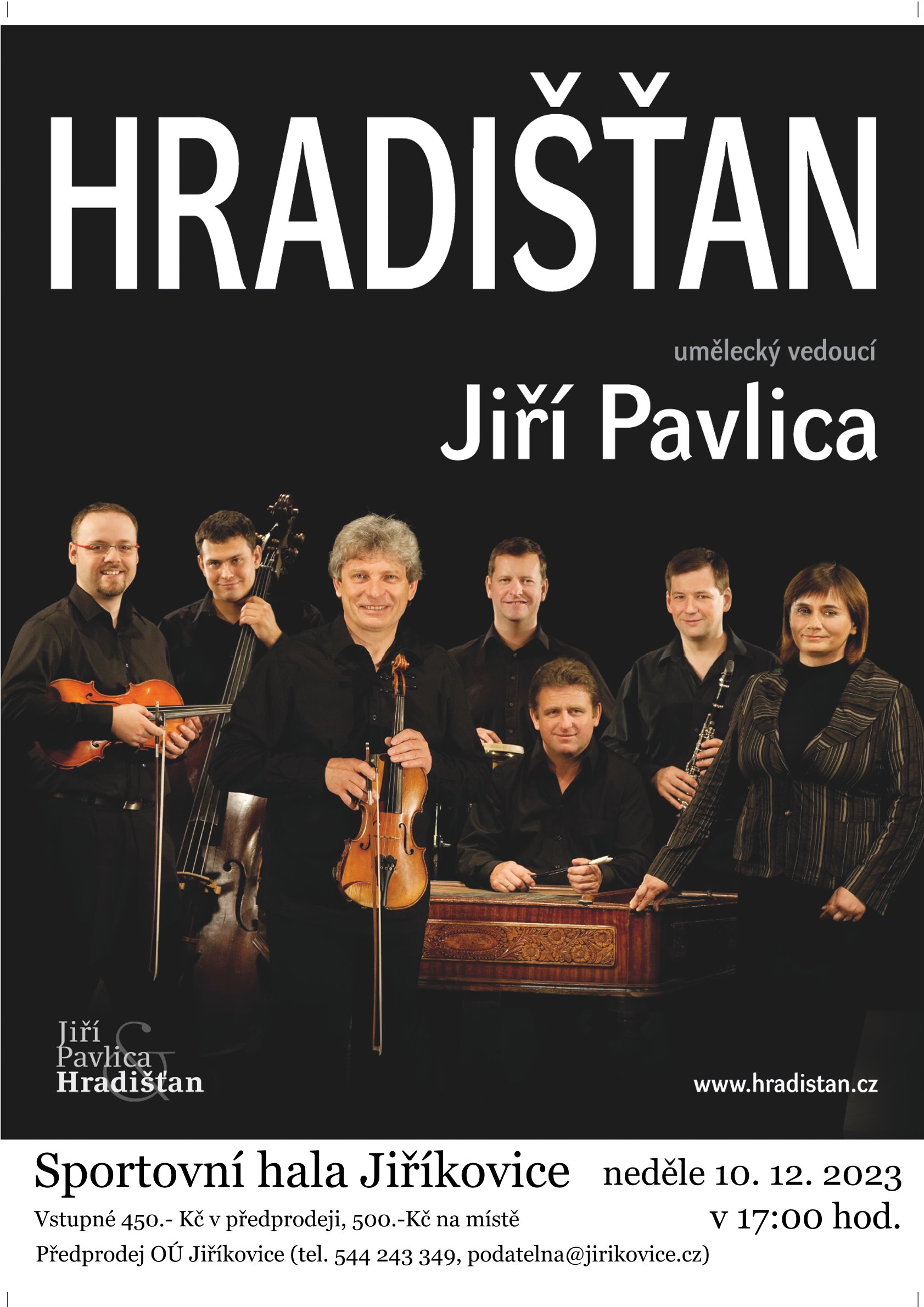 Vánoční koncert kapely Hradišťan v Jiříkovicích