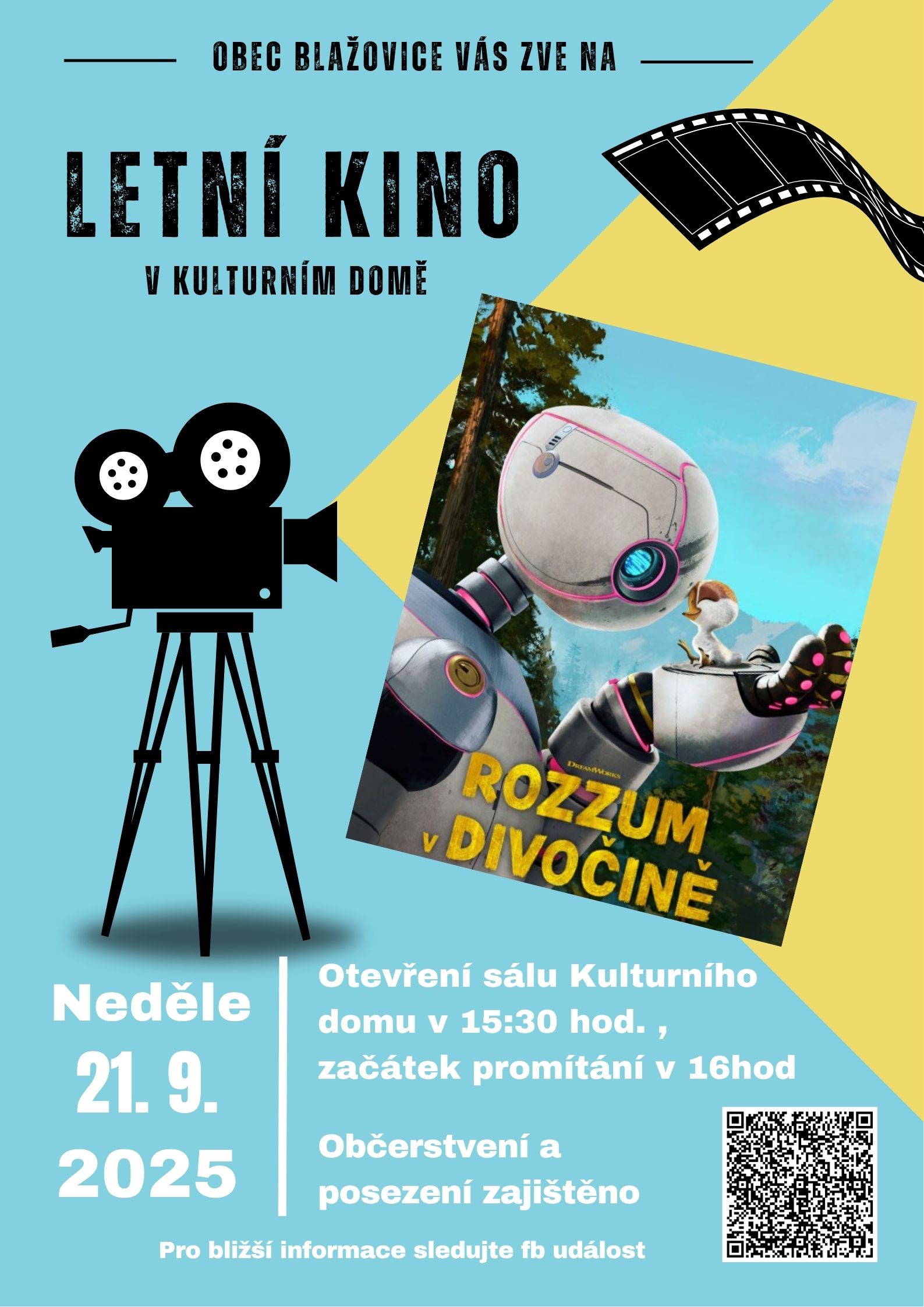 Filmové odpoledne pro děti v Blažovicích