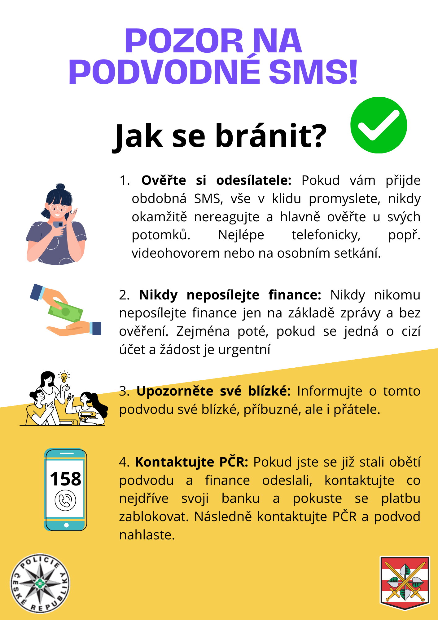 POZOR NA PODVODNÉ SMS