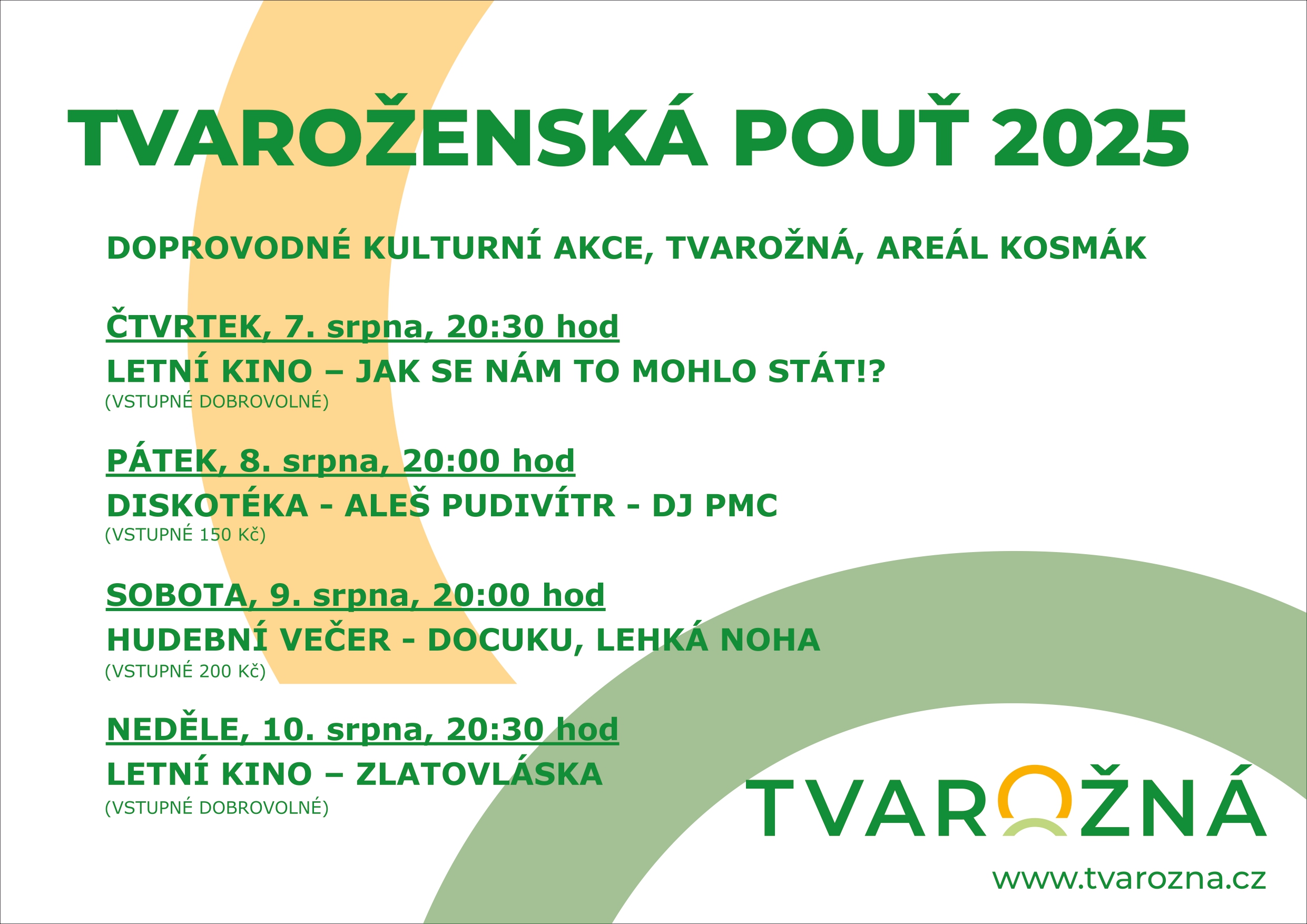 Tvaroženská pouť 2025